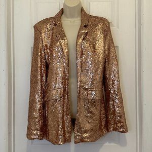 Rose Gold Sequin Blazer/Jacket - Size Small